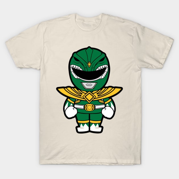 Green Ranger Chibi T-Shirt by PatrickPollardArtworks